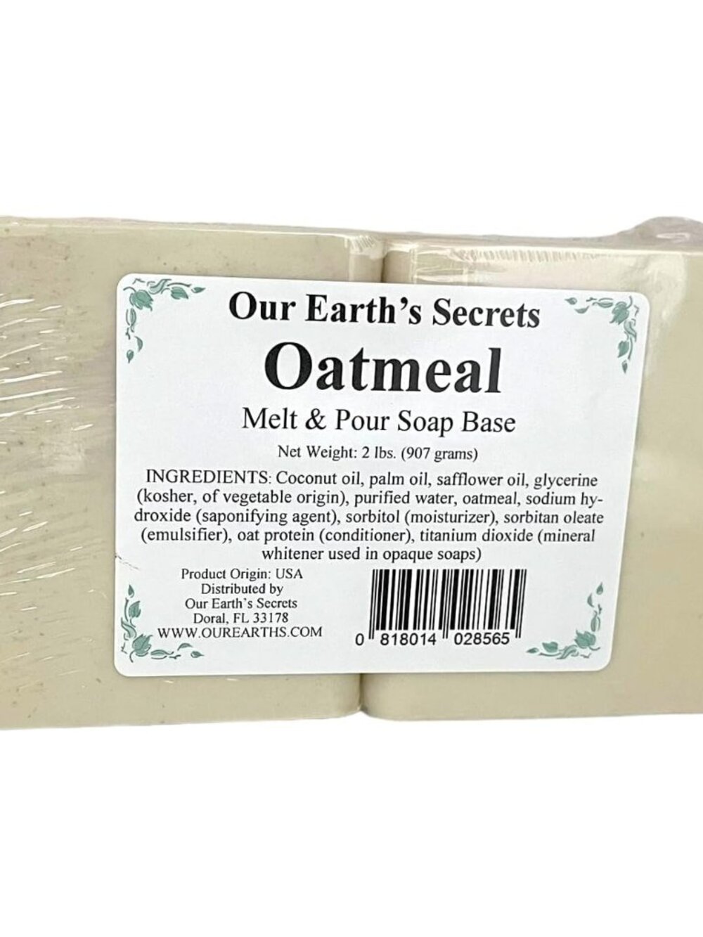 Oatmeal 2 Lbs Melt and Pour Soap Base